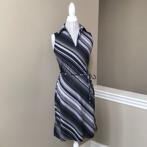 Black and gray sleeveless dress Size 7/8